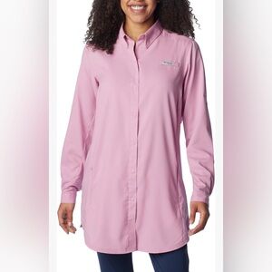 Columbia PFG Tamiami™ Long Sleeve Tunic-Women’s Med-Fishing Hiking Outdoor Shirt